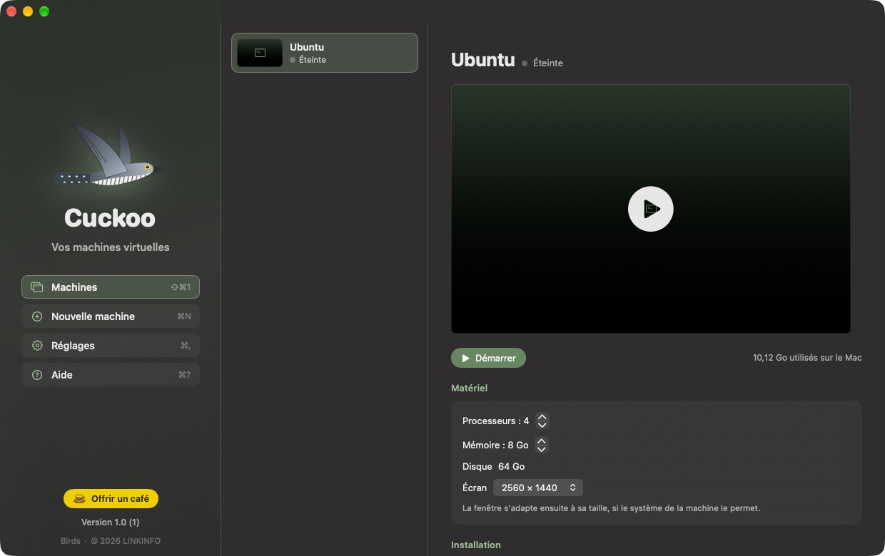 La bibliothèque de Cuckoo : une machine Ubuntu, son aperçu et son matériel